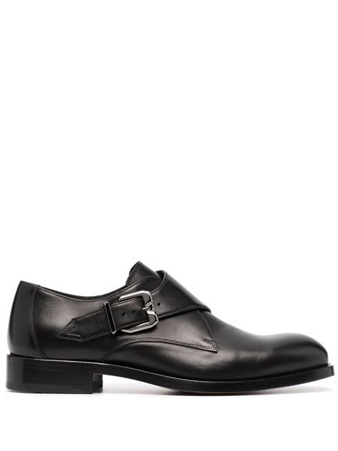 versace monk-strap leather shoes|Designer Monk Strap Shoes .